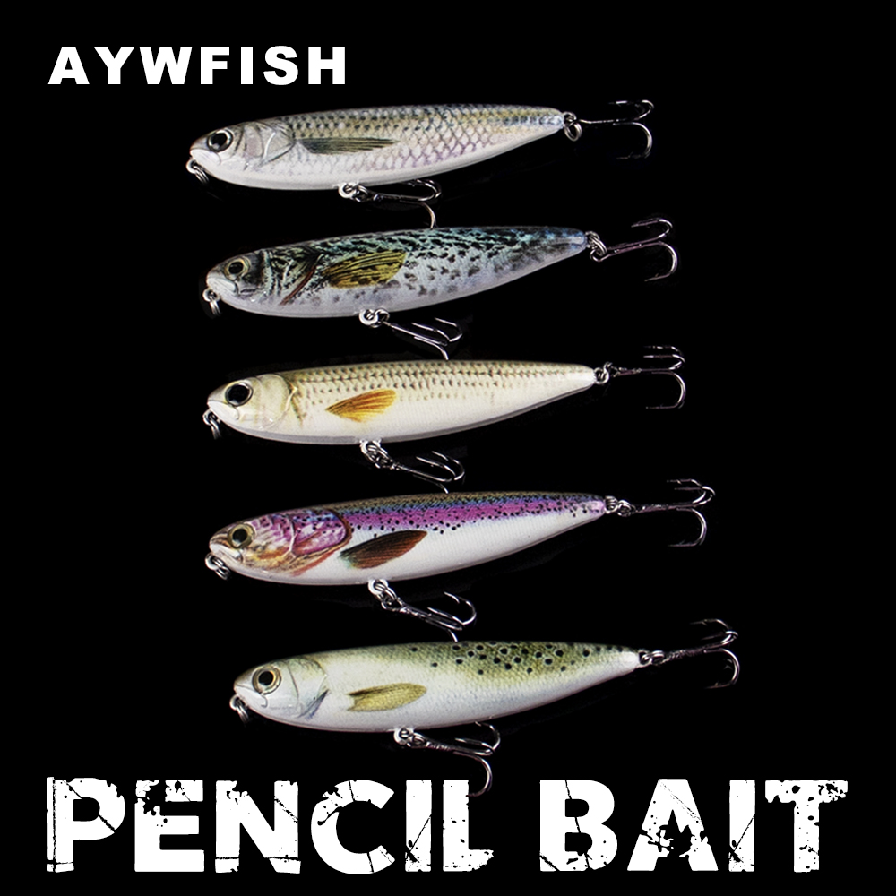 Fishing Lure Topwater - AYWFISH-señuelo de pesca con lápiz flotante,