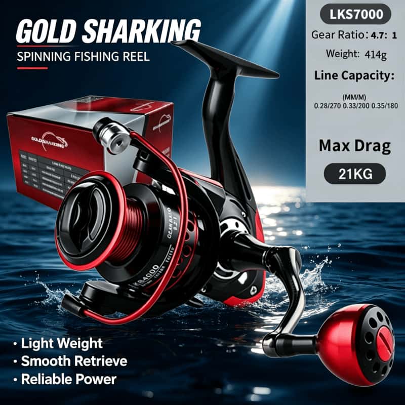 Daiwa Reel Fuego - GOLD SHARKING - Carrete de Pesca