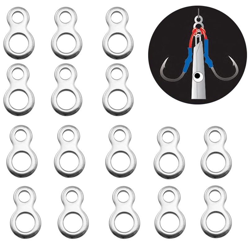 Fishing Lure Accessories - Anillo sólido de pesca de acero