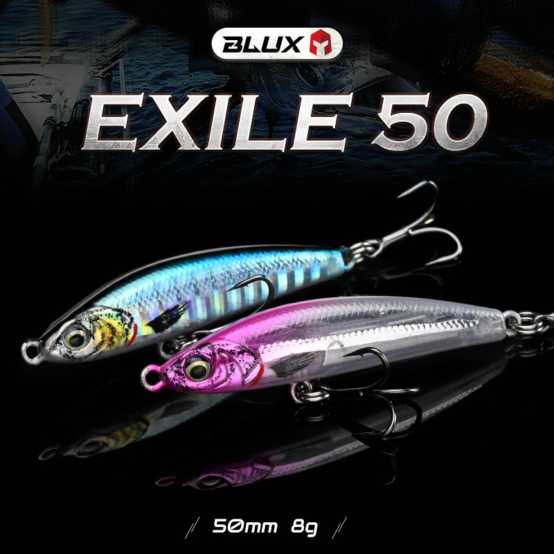 BLUX EXILE 50 lápiz de graveda - Fishing Lure Topwater reseña y precio