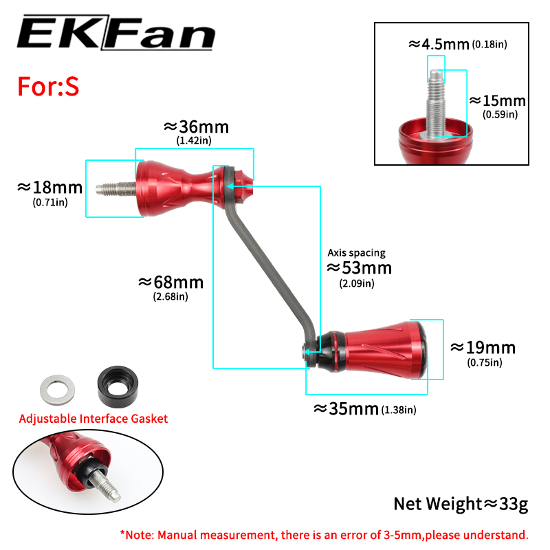 EKfan Manivela de Fibra de Car - Fishing Lure Spinner reseña y precio
