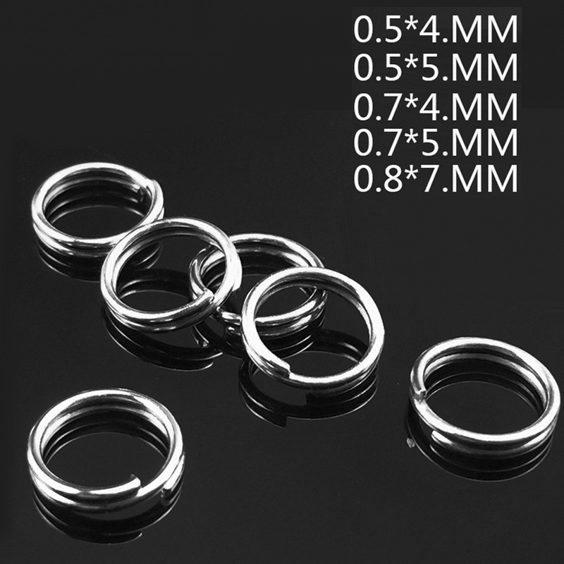 100 unids/lote de anillos divi - Fishing Lure Accessories reseña y precio
